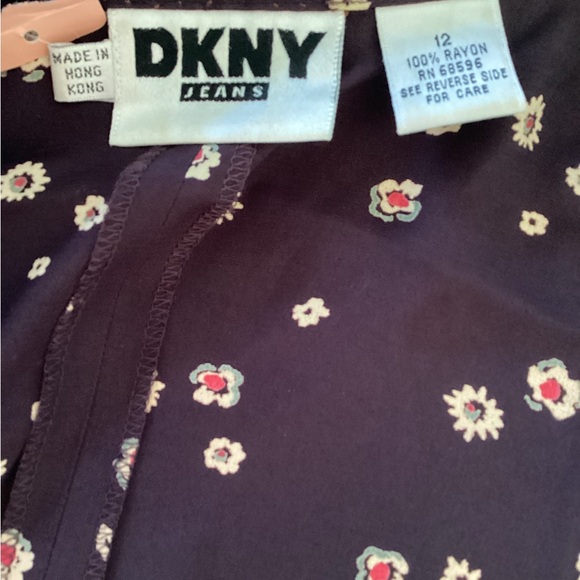 Vintage 90s DKNY Purple Floral Maxi Dress - Picture 9 of 9